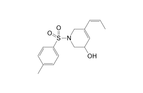 (Z)-5-(Prop-1-en-1-yl)-1-tosyl-1,2,3,6-tetrahydropyridin-3-ol