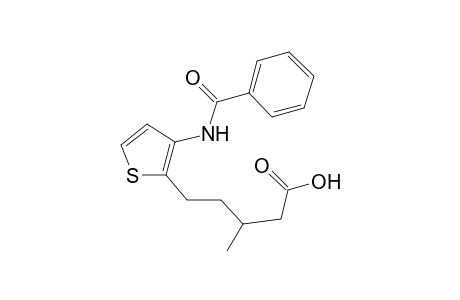 5-[3-(Benzoylamino)-2-thienyl]-3-methylpentanoic acid