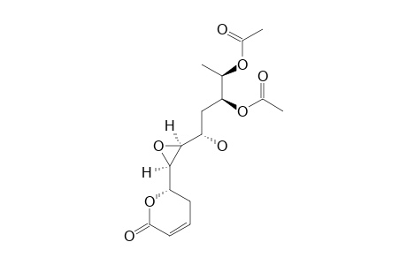 SYNPARVOLIDE-A;6R-[5S,6S-(DIACETYLOXY)-1R,2S-(EPOXY)-3S-(HYDROXY)-HEPTYL]-5,6-DIHYDRO-2H-PYRAN-2-ONE