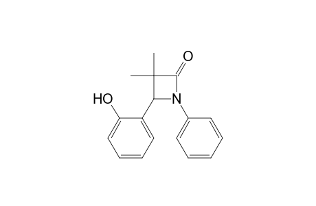 4-(2-Hydroxyphenyl)-3,3-dimethyl-1-phenyl-2-azetidinone