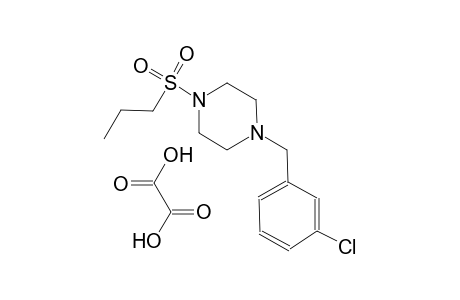 1-(3-chlorobenzyl)-4-(propylsulfonyl)piperazine oxalate