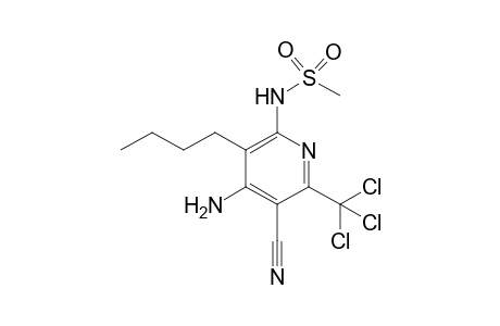 N-[4-Amino-3-butyl-5-cyano-6-(trichloromethyl)pyridin-2-yl]methanesulfonamide