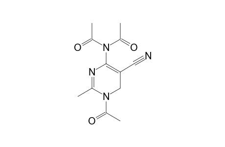 N-(1-acetyl-5-cyano-2-methyl-1,6-dihydro-5-pyrimidinyl)diacetamide