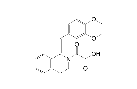 2-{1-[(Z)-(3,4-Dimethoxyphenyl)methylene]-3,4-dihydro-2-isoquinolinyl}-2-oxoacetic acid