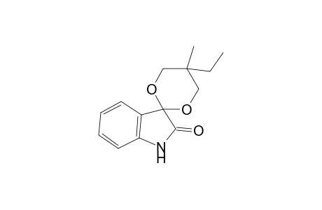 2H-Indol-2-one, 1,3-dihydro-3,2'-spiro-(5-ethyl-5-methyl-1,3-dioxane)-