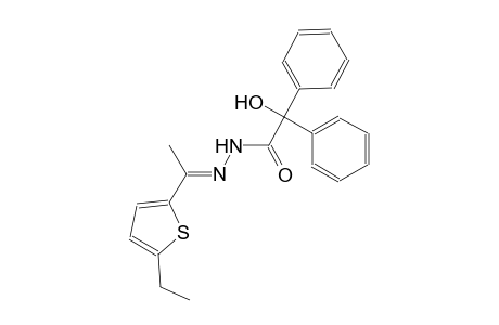 N'-[(E)-1-(5-ethyl-2-thienyl)ethylidene]-2-hydroxy-2,2-diphenylacetohydrazide