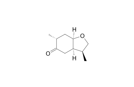 (1R,4R,6R,9S)-4,9-Dimethyl-7-oxabicyclo[4.3.0]nonan-3-one