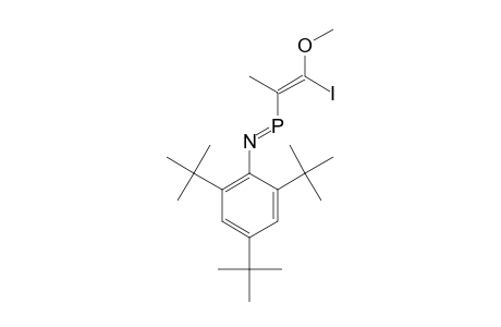 Z-3-METHYL-4-METHOXY-1-(2,4,6-TRI-TERT.-BUTYLPHENYL)-4-IODO-1-AZAPHOSPHABUTA-1,3-DIENE