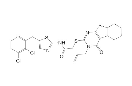 2-[(3-allyl-4-oxo-3,4,5,6,7,8-hexahydro[1]benzothieno[2,3-d]pyrimidin-2-yl)sulfanyl]-N-[5-(2,3-dichlorobenzyl)-1,3-thiazol-2-yl]acetamide