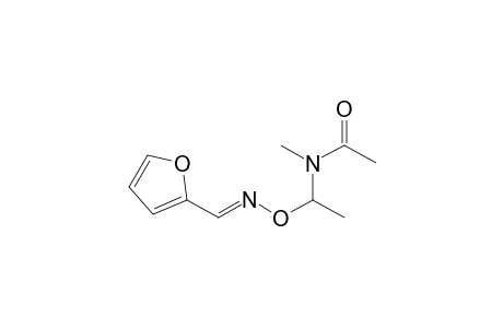 (E)-O-1-(N-Methyl-N-acetamino-1-yl)ethyl-2-furaldehyde oxime