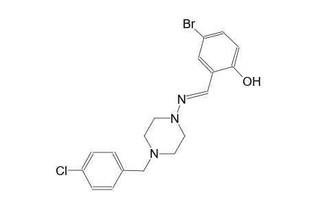 phenol, 4-bromo-2-[(E)-[[4-[(4-chlorophenyl)methyl]-1-piperazinyl]imino]methyl]-