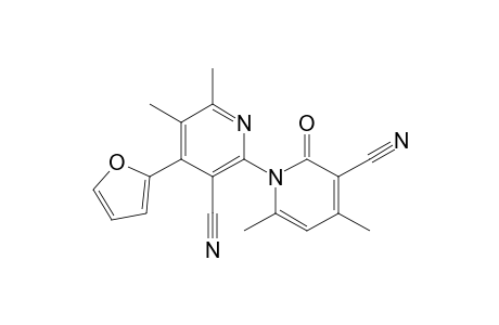 2-(3-cyano-4,6-dimethyl-2-oxopyridin-1(2H)-yl)-4-(furan-2-yl)-5,6-dimethylnicotinonitrile