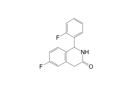 6-fluoranyl-1-(2-fluorophenyl)-2,4-dihydro-1H-isoquinolin-3-one
