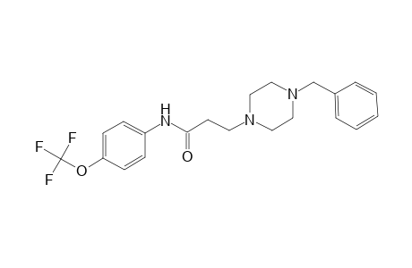 3-(4-Benzyl-piperazin-1-yl)-N-(4-trifluoromethoxy-phenyl)-propionamide