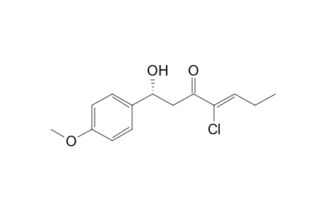 (1R,4Z)-4-Chloro-1-hydroxy-1-(4-methoxyphenyl)hept-4-en-3-one