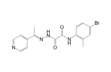 N-(4-bromo-2-methylphenyl)-2-oxo-2-{(2E)-2-[1-(4-pyridinyl)ethylidene]hydrazino}acetamide