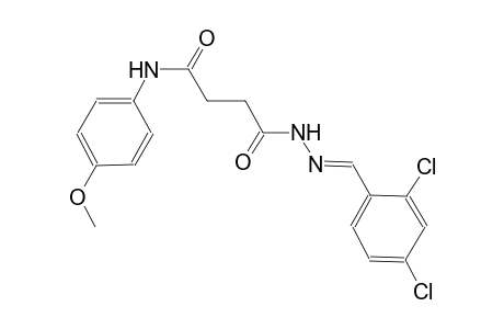 butanoic acid, 4-[(4-methoxyphenyl)amino]-4-oxo-, 2-[(E)-(2,4-dichlorophenyl)methylidene]hydrazide