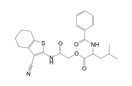 leucine, N-benzoyl-, 2-[(3-cyano-4,5,6,7-tetrahydrobenzo[b]thien-2-yl)amino]-2-oxoethyl ester