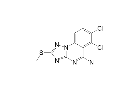 5-AMINO-6,7-DICHLORO-2-METHYLTHIO-[1.2.4]-TRIAZOLO-[1.5-A]-QUINAZOLINE