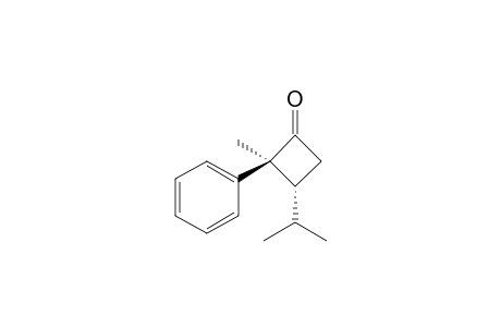 (2S*,3R*)-2-Methyl-3-isopropyl-2-(phenyl)-cyclobutanone