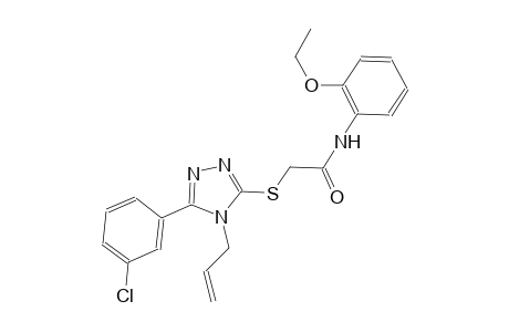 2-{[4-allyl-5-(3-chlorophenyl)-4H-1,2,4-triazol-3-yl]sulfanyl}-N-(2-ethoxyphenyl)acetamide