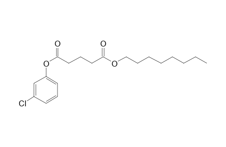 Glutaric acid, 3-chlorophenyl octyl ester