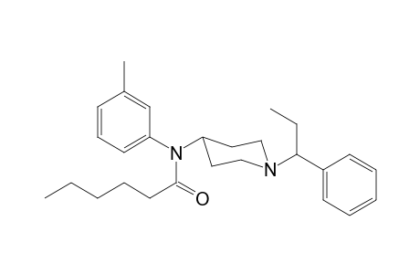 N-3-Methylphenyl-N-[1-(1-phenylpropyl)piperidin-4-yl]hexanamide