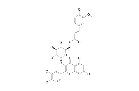 2-(3,4-DIHYDROXYPHENYL)-5,7-DIHYDROXY-3-(6-O-[(E)-3-(4-HYDROXY-3-METHOXYPHENYL)-PROP-2-ENOYL]-BETA-D-GLUCOPYRANOSLOXY)-4H-1-BENZOPYRAN-4-ONE