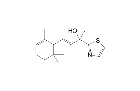 (E)-2-(Thiazol-2-yl)-4-(2,6,6-trimethylcyclohex-2-en-1-yl)but-3-en-2-ol
