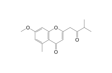 2-(2-keto-3-methyl-butyl)-7-methoxy-5-methyl-chromone