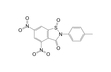 4,6-Dinitro-2-p-methylphenyl-1,2-benzisothiazol-3-one-1-oxide