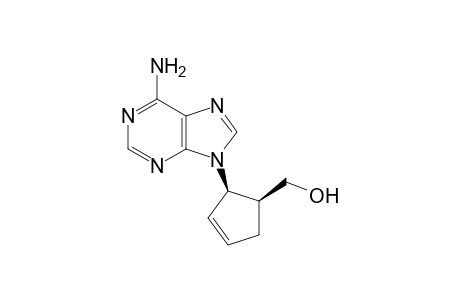(+-)-(1R,2S)-9-[(2-Hydroxymethyl)-4-cyclopentenyl]adenine