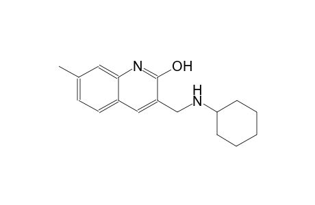 3-[(cyclohexylamino)methyl]-7-methyl-2-quinolinol