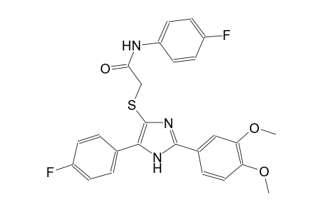 acetamide, 2-[[2-(3,4-dimethoxyphenyl)-5-(4-fluorophenyl)-1H-imidazol-4-yl]thio]-N-(4-fluorophenyl)-