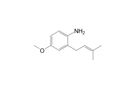 Benzenamine, 4-methoxy-2-(3-methyl-2-butenyl)-