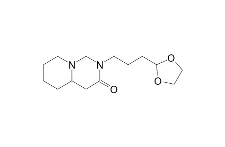 1,3-Diazabicyclo[4.4.0]decan-4-one, 3-[3-(1,3-dioxolan-2-yl)propyl]-