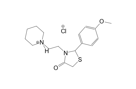 piperidinium, 1-[2-[2-(4-methoxyphenyl)-4-oxo-3-thiazolidinyl]ethyl]-,chloride
