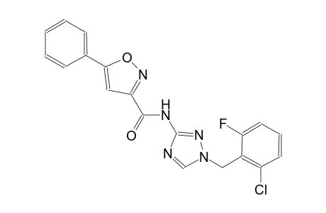 N-[1-(2-chloro-6-fluorobenzyl)-1H-1,2,4-triazol-3-yl]-5-phenyl-3-isoxazolecarboxamide