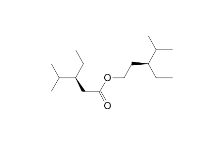Pentanoic acid, 3-ethyl-4-methyl-, 3-ethyl-4-methylpentyl ester, [S-(R*,R*)]-