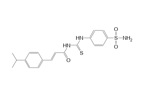 4-[({[(2E)-3-(4-isopropylphenyl)-2-propenoyl]amino}carbothioyl)amino]benzenesulfonamide