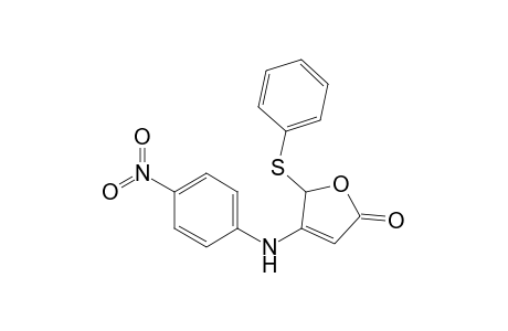 3-(4-nitroanilino)-2-(phenylthio)-2H-furan-5-one