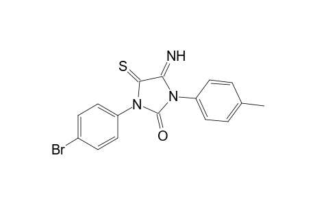 1-(4-Bromophenyl)-4-imino-5-thioxo-3-ptolylimidazolidin-2-one
