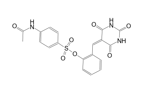 2-[(2,4,6-trioxotetrahydro-5(2H)-pyrimidinylidene)methyl]phenyl 4-(acetylamino)benzenesulfonate