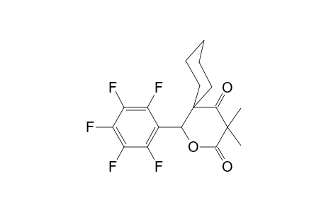 4,4-Dimethyl-1-(2,3,4,5,6-pentafluorophenyl)-2-oxaspiro[5.5]undecane-3,5-dione