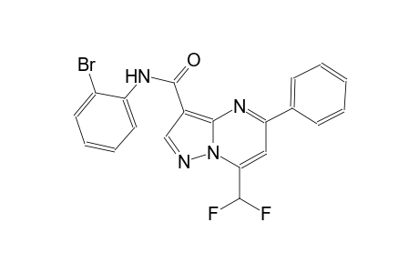 N-(2-bromophenyl)-7-(difluoromethyl)-5-phenylpyrazolo[1,5-a]pyrimidine-3-carboxamide