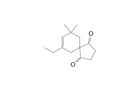 7-Ethyl-9,9-dimethylspiro[4.5]dec-7-ene-1,4-dione