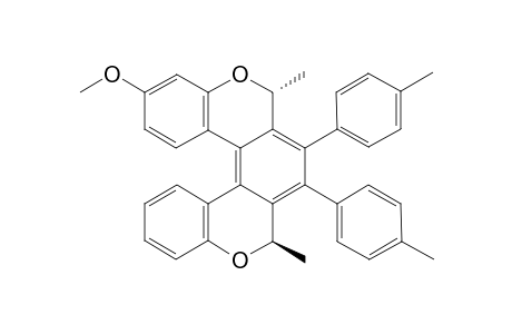 (-)-(M,2R,5R)-8-Methoxy-2,5-dimethyl-3,4-bis(4-methylphenyl)-2,5-dihydrobenzo[1,2-c:4,3-c']dichromene
