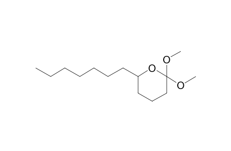6-Heptyl-2,2-dimethoxytetrahydro-2H-pyran