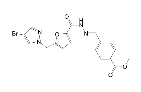 methyl 4-[(E)-({5-[(4-bromo-1H-pyrazol-1-yl)methyl]-2-furoyl}hydrazono)methyl]benzoate