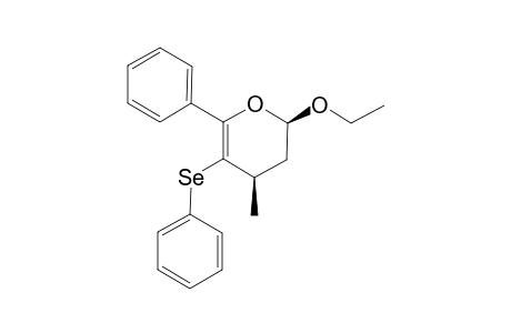 (2R,4R)-2-Ethoxy-4-methyl-6-phenyl-5-(phenylselanyl)-3,4-dihydro-2H-pyran